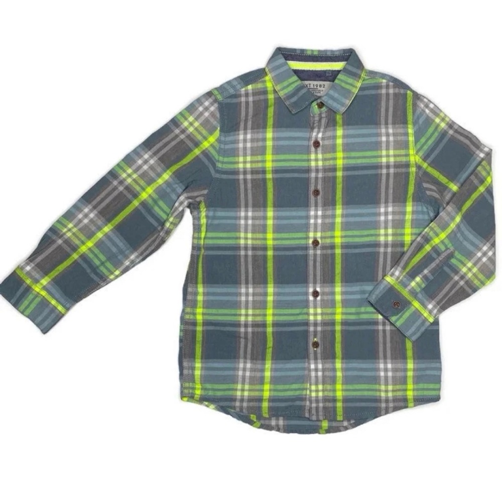 Next Plaid Button Up‎ Shirt